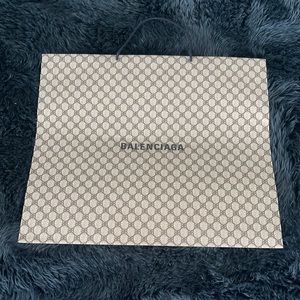 BALENCIAGA/ GUCCI logo store bag